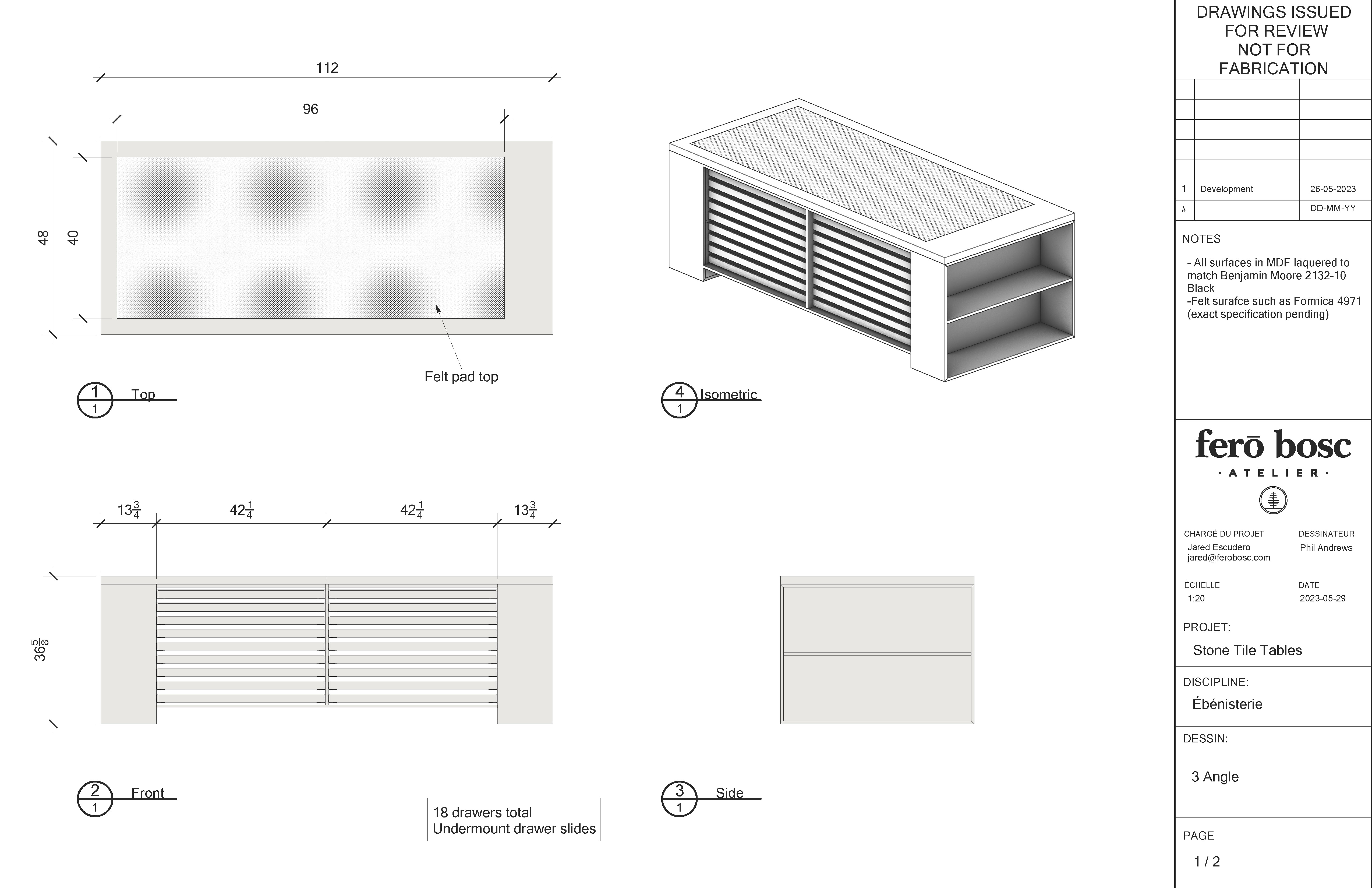 Meubles Présentoirs Stone Tile